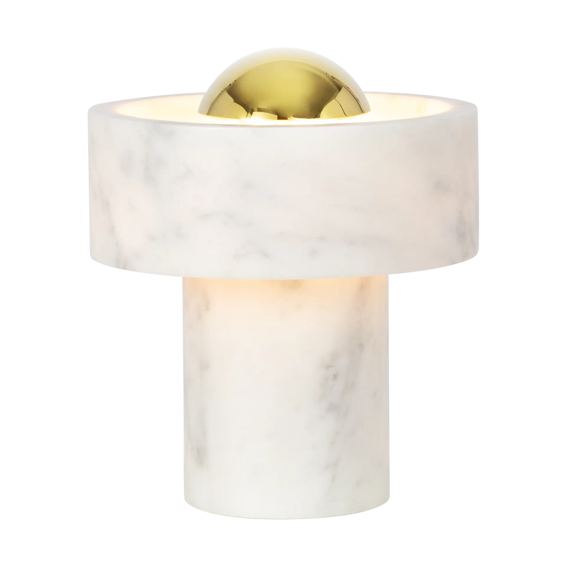 Stone φορητό επιτραπέζιο φωτιστικό LED 28 cm, Marble-gold Tom Dixon