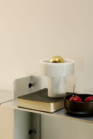 Stone φορητό επιτραπέζιο φωτιστικό LED 28 cm - Marble-gold - Tom Dixon