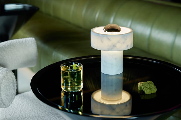 Stone φορητό επιτραπέζιο φωτιστικό LED 28 cm, Marble-gold Tom Dixon
