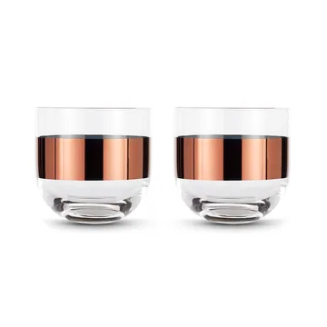 Ποτήρι ουίσκι Tank 30 cl σετ των 2 - Clear-copper - Tom Dixon