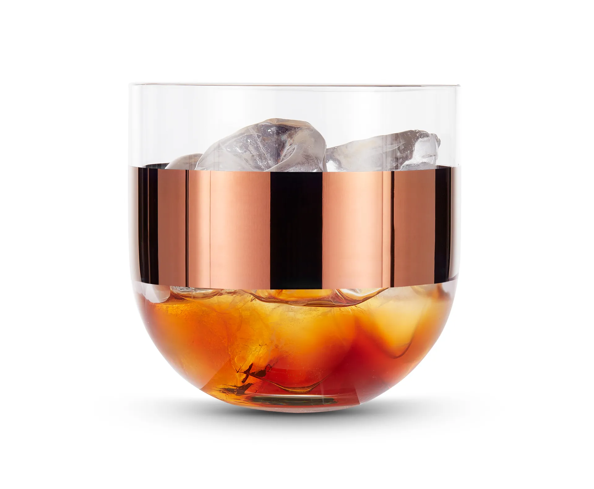 Ποτήρι ουίσκι Tank 30 cl σετ των 2, Clear-copper Tom Dixon