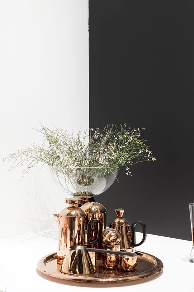 Tank βάζο μεγάλο 36 cm, Clear-copper Tom Dixon