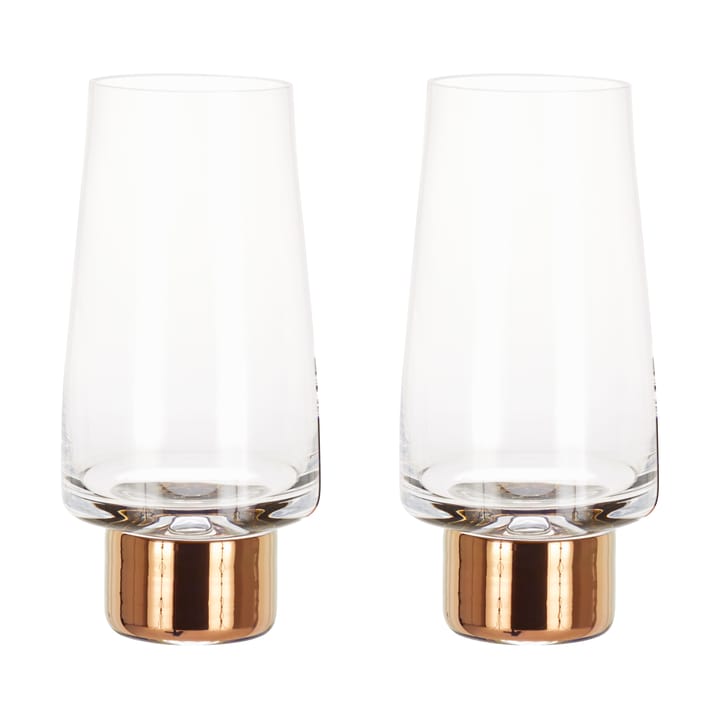 Tank High Ball ποτήρι νερού 38 cl 2-pack - Clear-copper - Tom Dixon