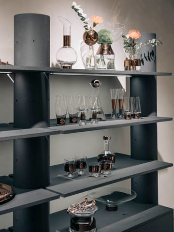 Tank High Ball ποτήρι νερού 38 cl 2-pack - Clear-copper - Tom Dixon