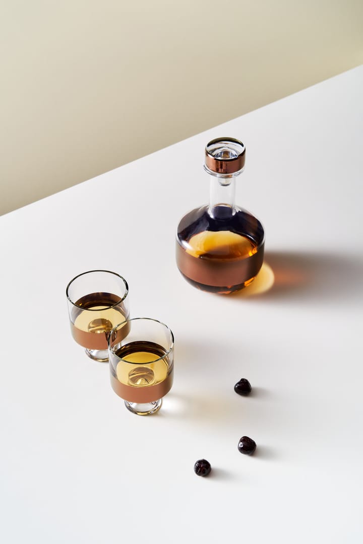 Tank Low Ball ποτήρι νερού 24 cl 2-pack, Clear-copper Tom Dixon