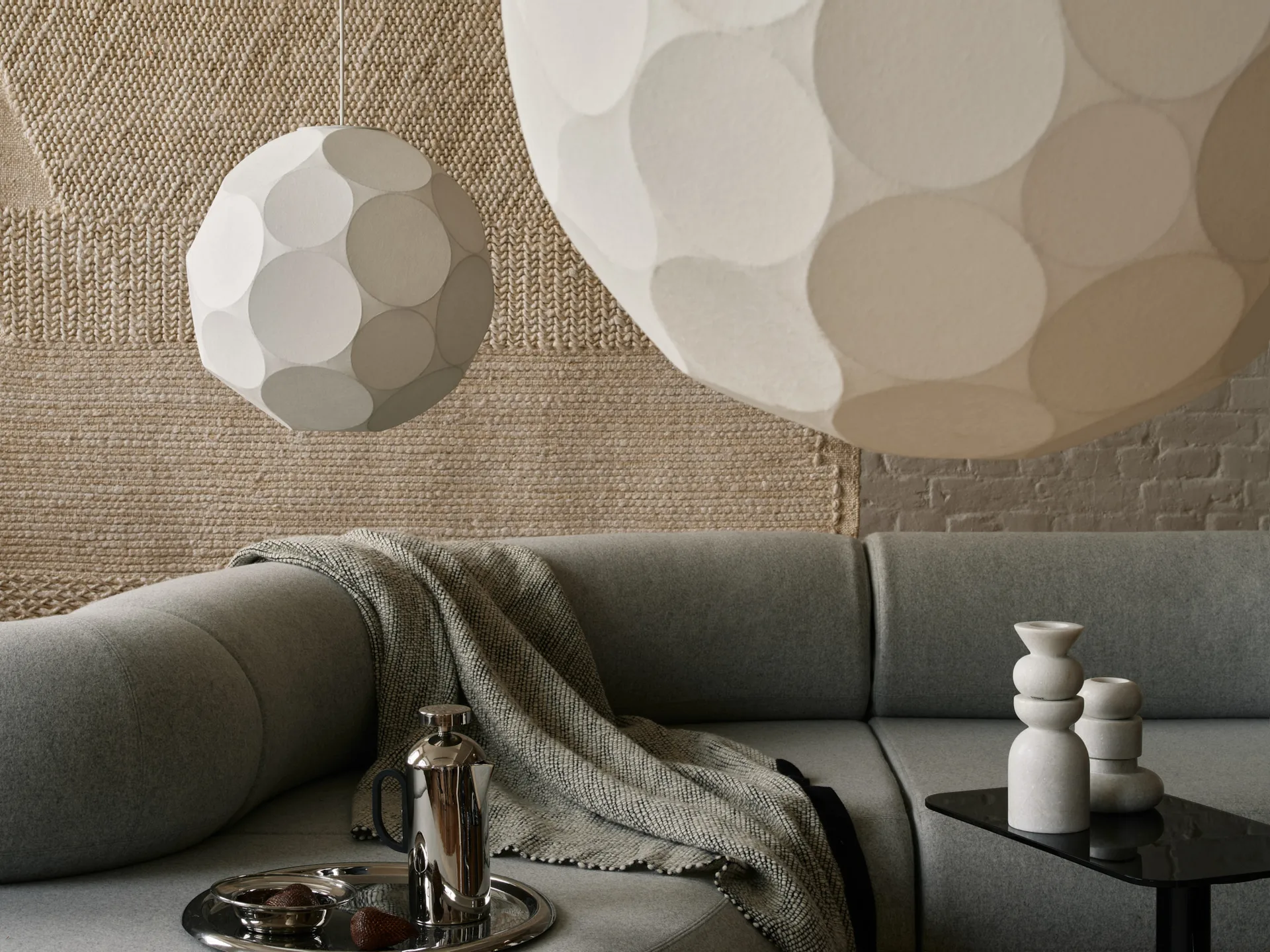 Thread ριχτάρι 140x180 cm, Black & White Tom Dixon