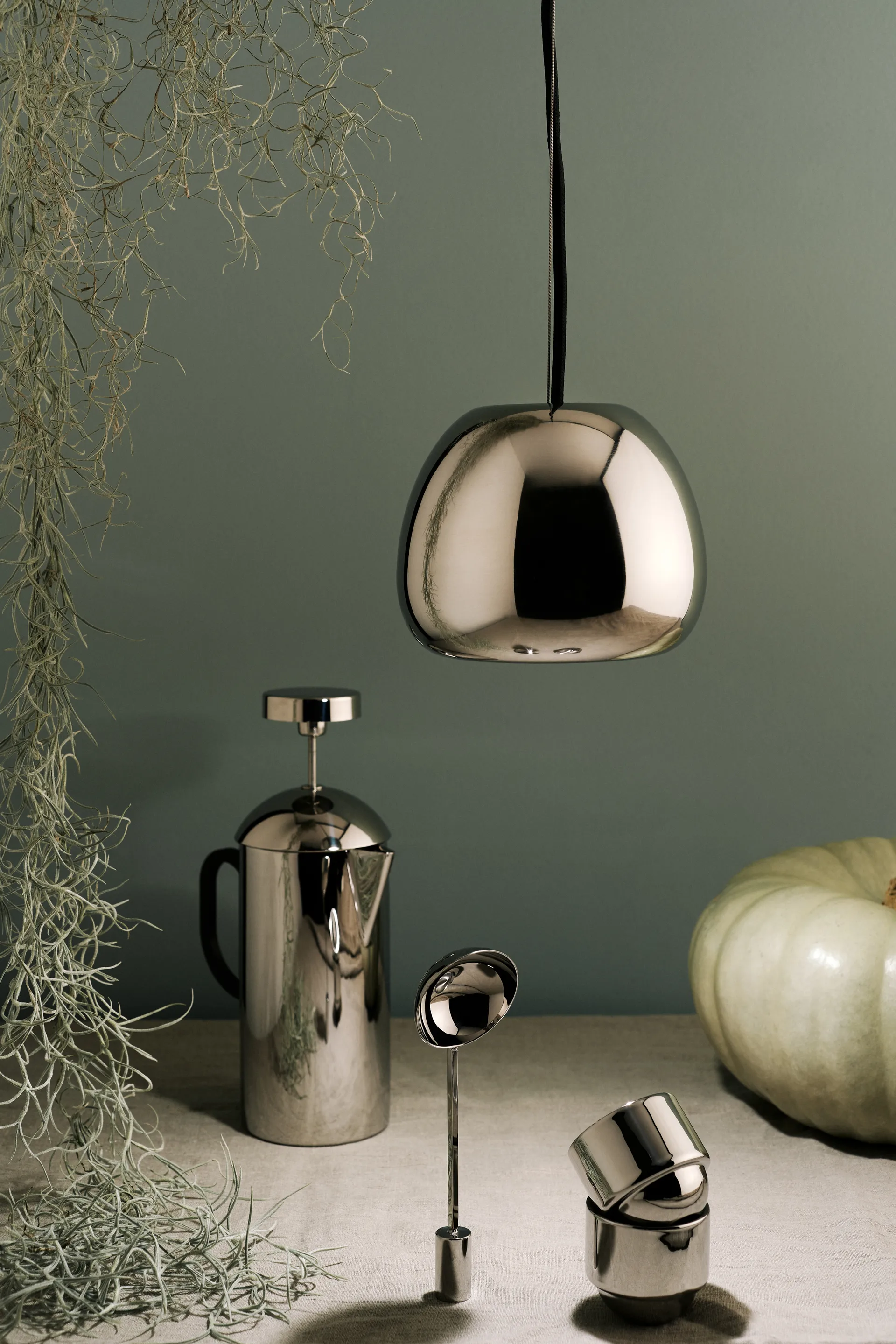 Void κρεμαστό φωτιστικό mini LED Ø15,5 cm, Stainless steel Tom Dixon