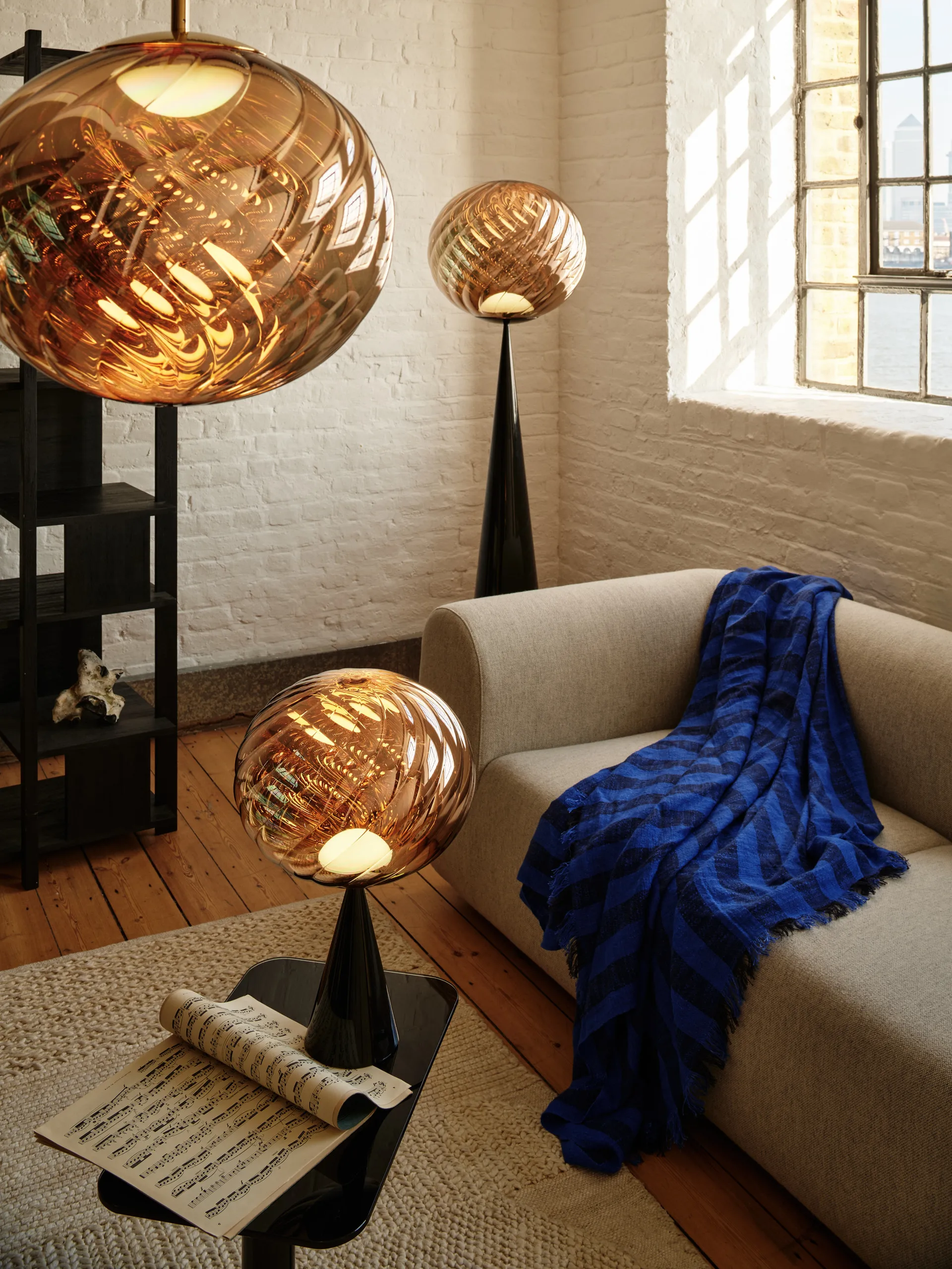 Whirl φωτιστικό οροφής Ø30 cm, Gold Tom Dixon