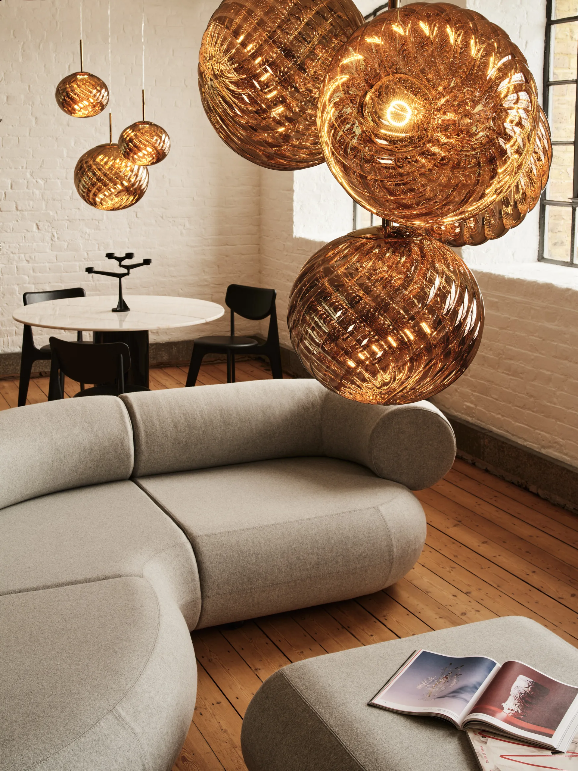 Whirl φωτιστικό οροφής Ø30 cm, Gold Tom Dixon