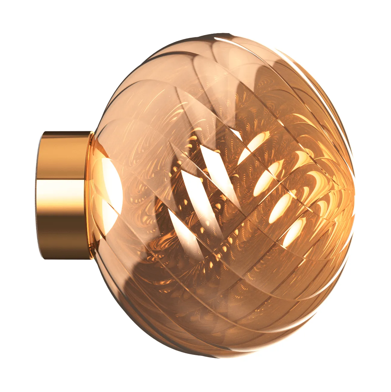 Whirl απλίκα τοίχου Ø30 cm, Χαλκός Tom Dixon