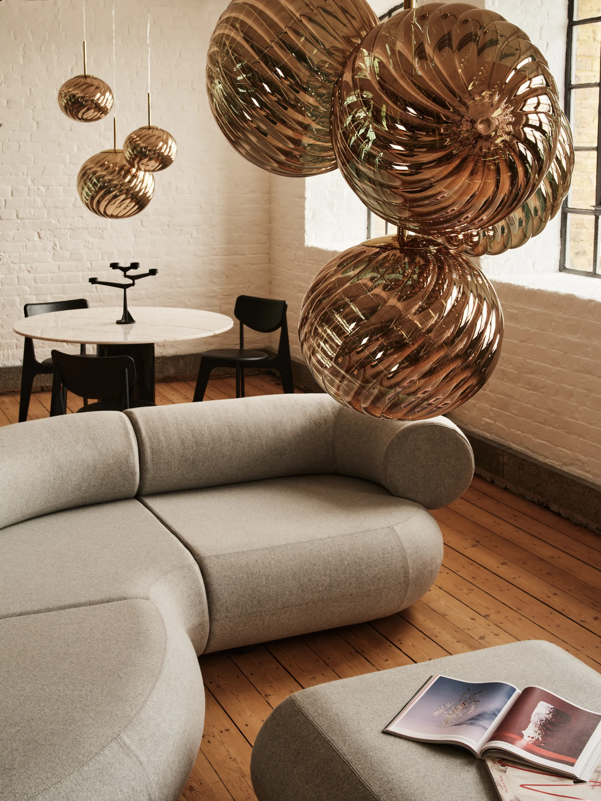 Whirl φωτιστικό οροφής Ø45 cm, Gold Tom Dixon