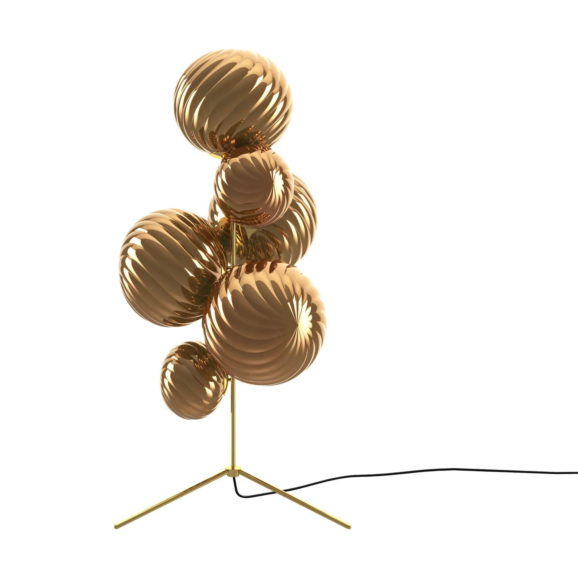 Whirl πολυέλαιος δαπέδου, Gold Tom Dixon