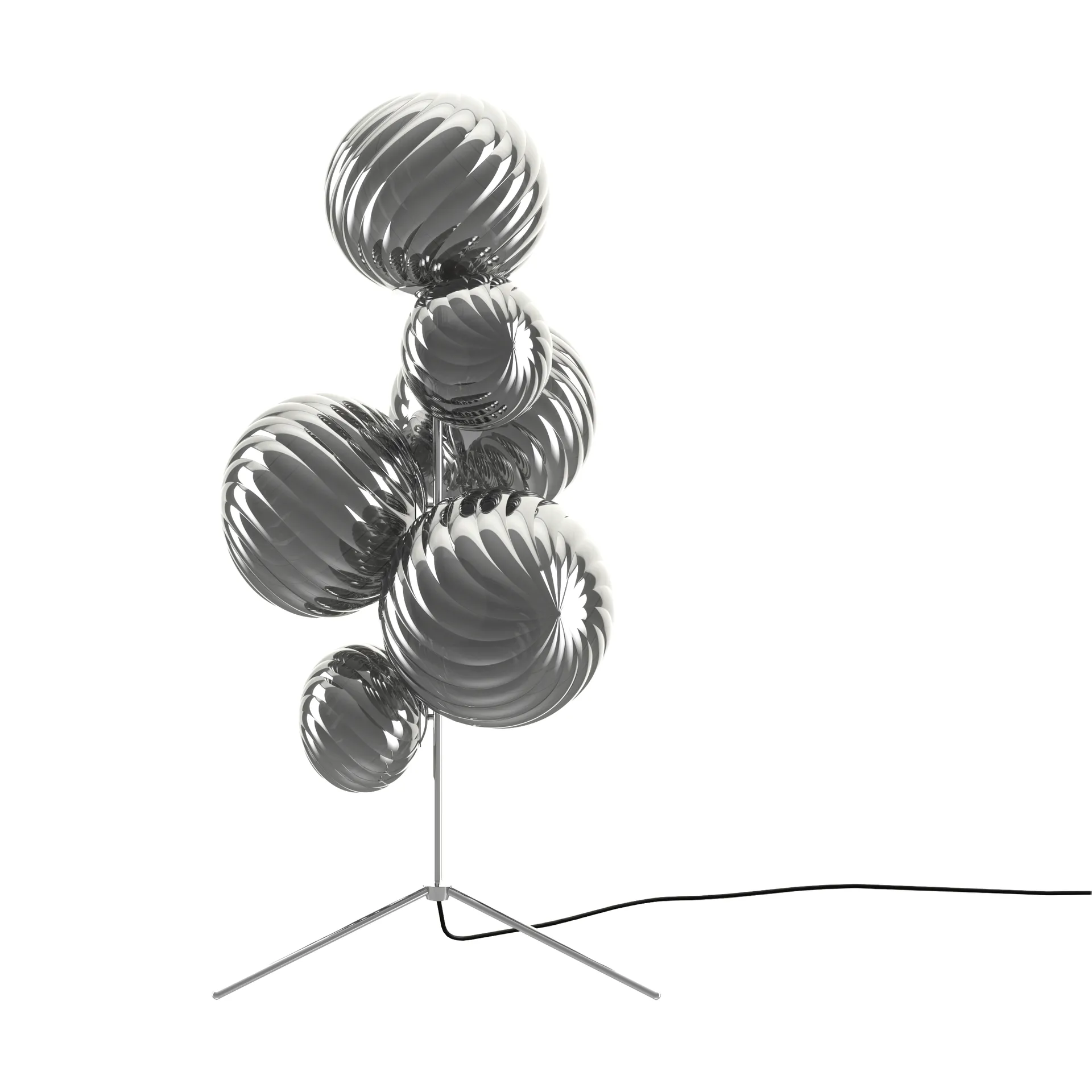 Whirl πολυέλαιος δαπέδου, Silver Tom Dixon