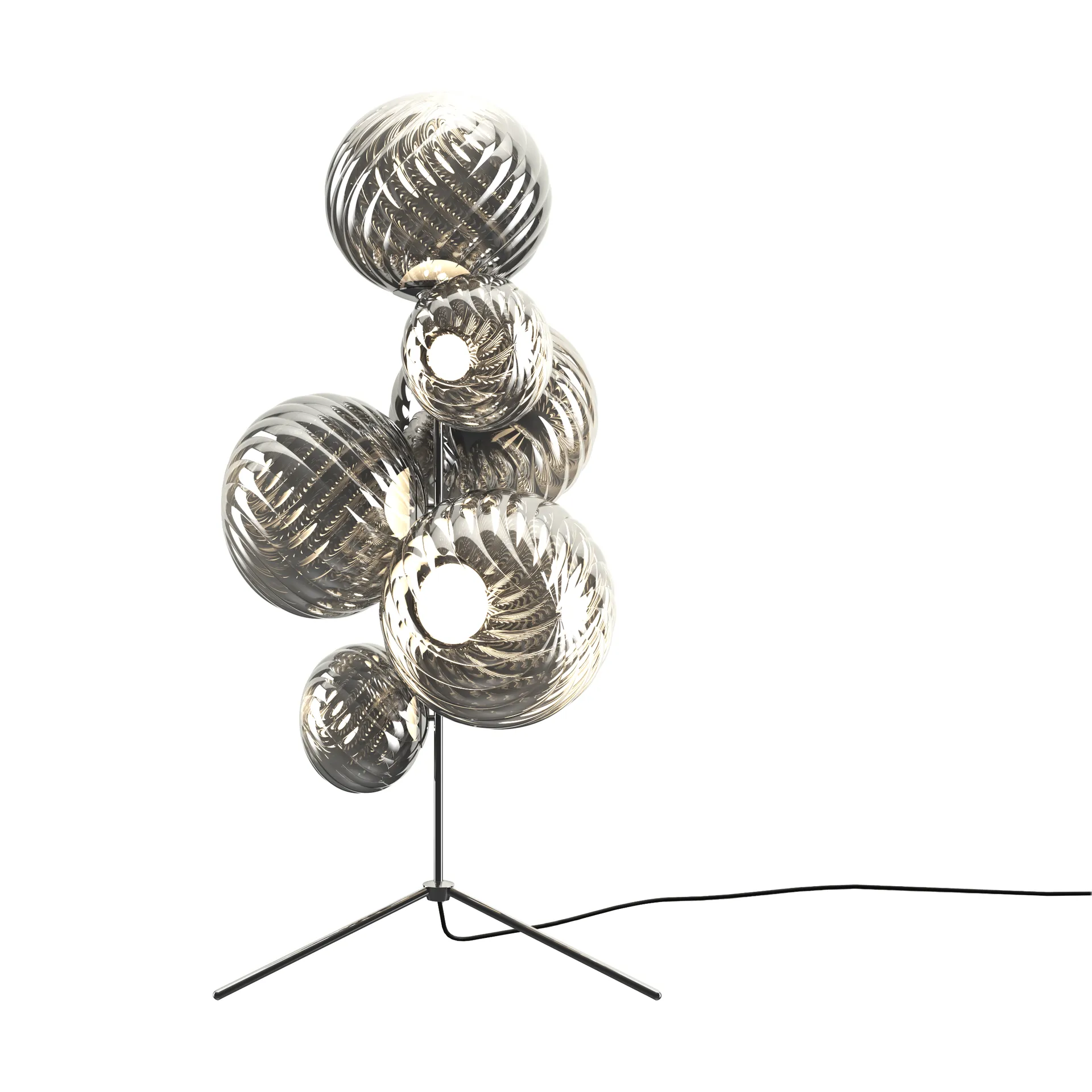 Whirl πολυέλαιος δαπέδου, Silver Tom Dixon