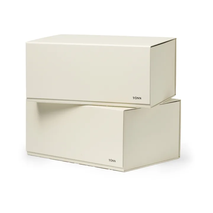 Pac box κουτί αποθήκευσης - Off-white, medium 30x13,5x22 cm, 2-pack - TÔNN furniture