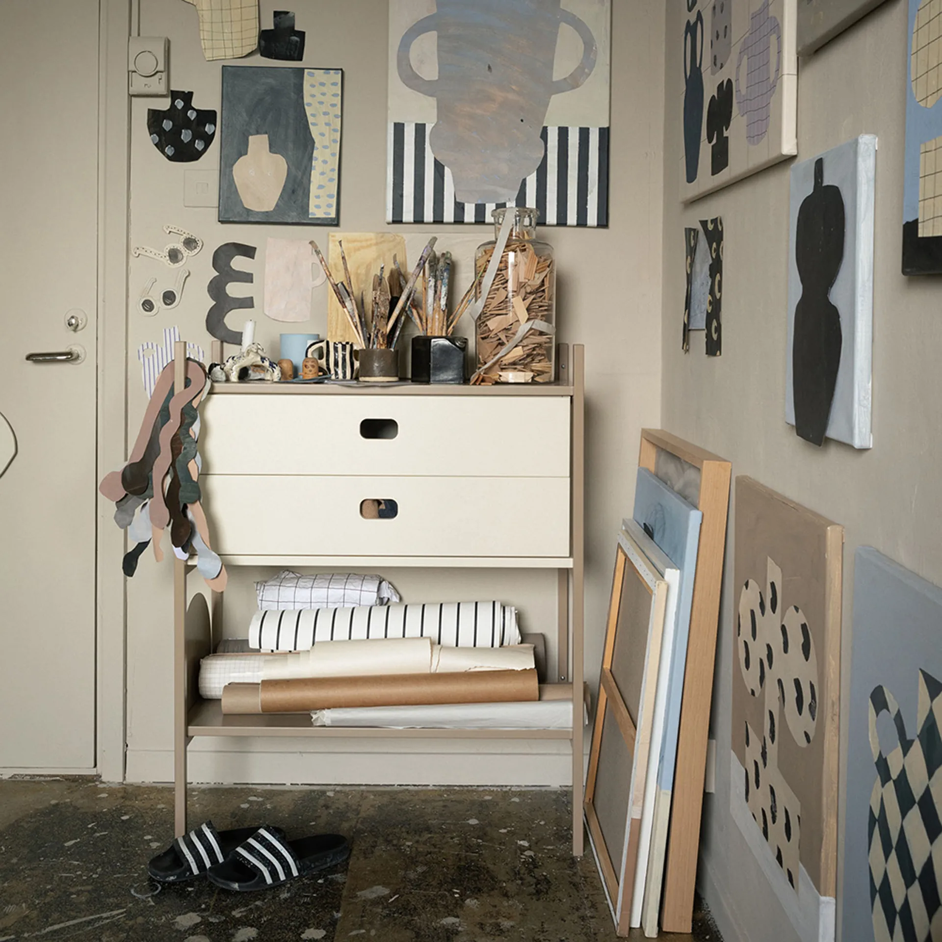 Portal ράφι βιβλιοθήκης small, Camel, 80 εκ.,  TÔNN furniture