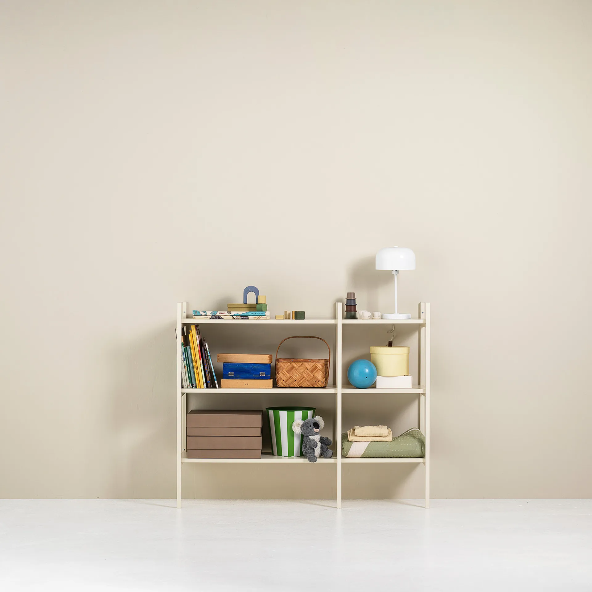 Portal ράφι βιβλιοθήκης small, Off white, 123 εκ.,  TÔNN furniture