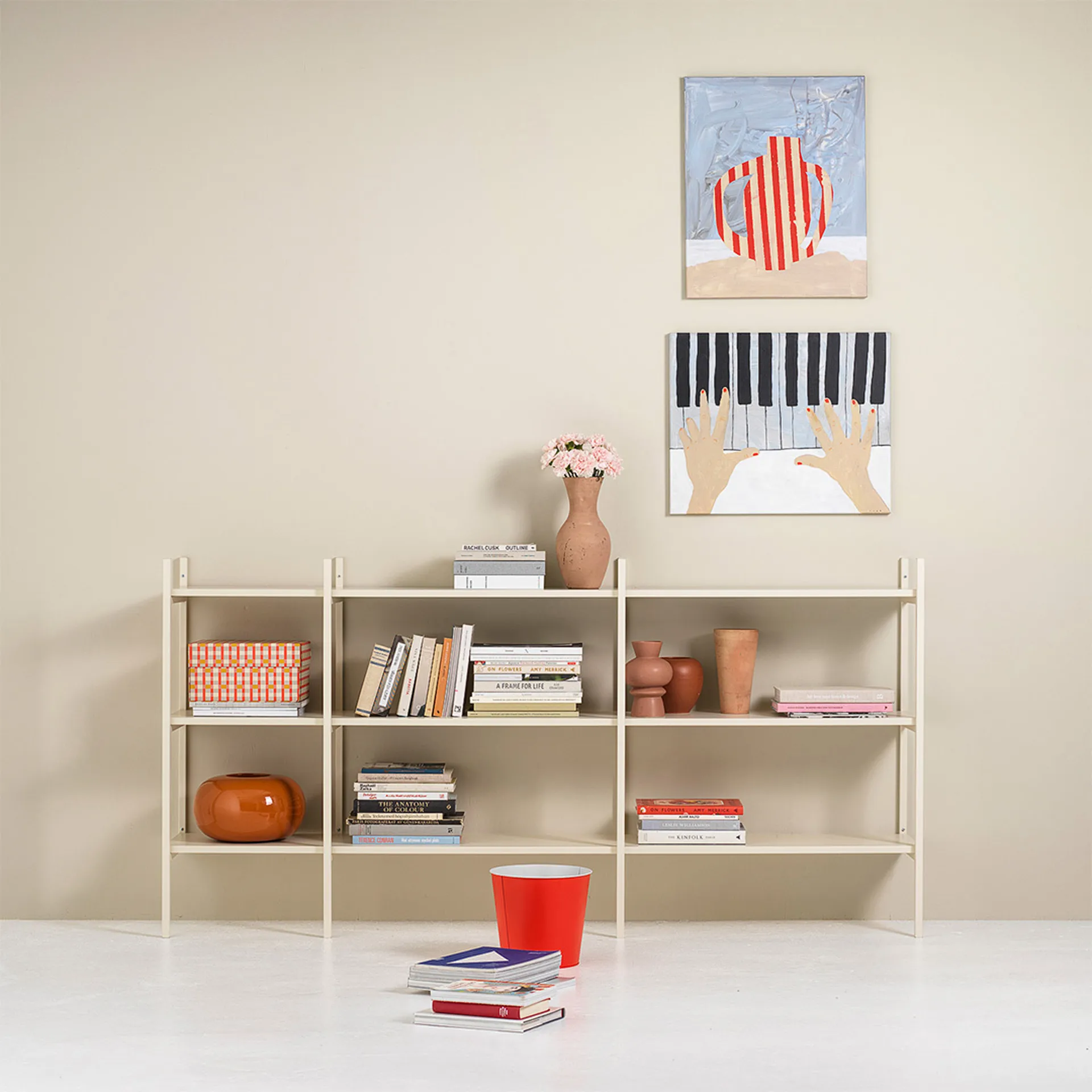 Portal ράφι βιβλιοθήκης small, Off white, 201 εκ.,  TÔNN furniture