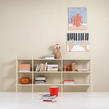 Portal ράφι βιβλιοθήκης small, Off white, 201 εκ. - TÔNN furniture