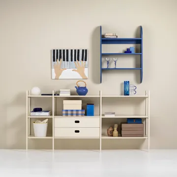 Portal ράφι βιβλιοθήκης small, Off white, 201 εκ. - TÔNN furniture