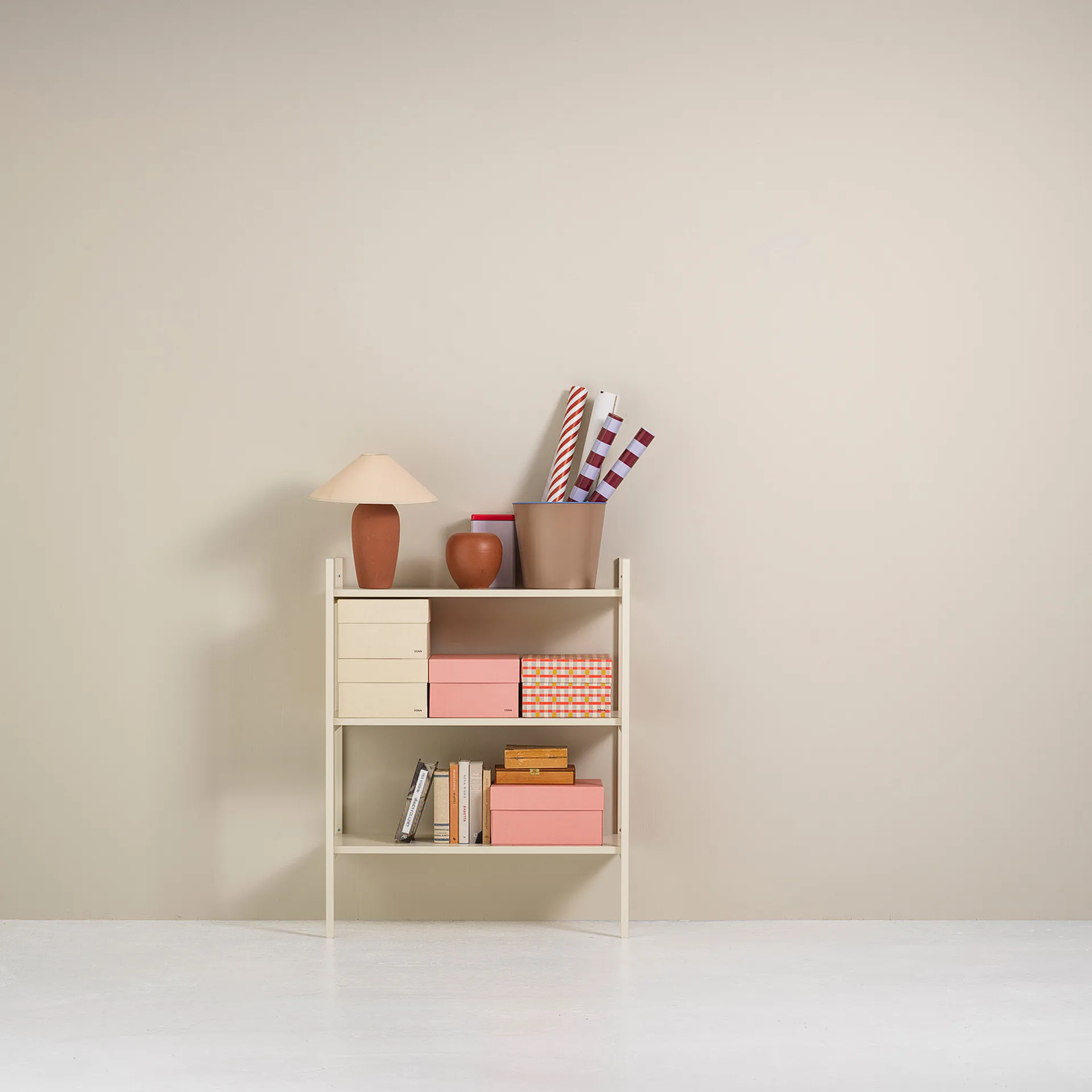 Portal ράφι βιβλιοθήκης small, Off white, 80 εκ.,  TÔNN furniture