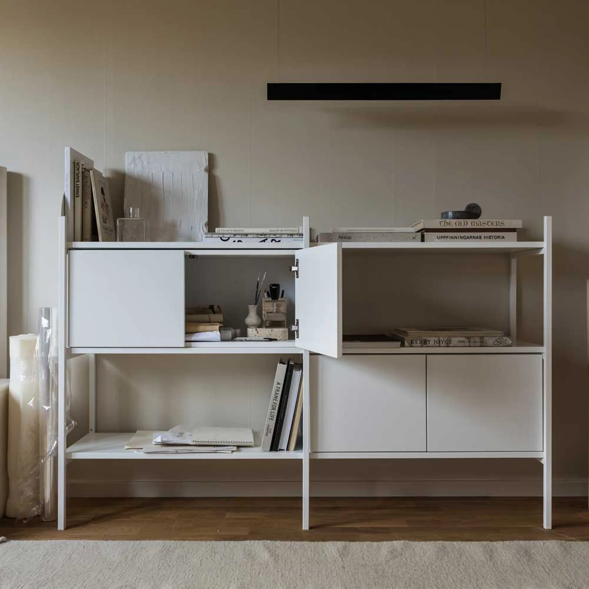 Portal ράφι βιβλιοθήκης small, White, 158 εκ.,  TÔNN furniture