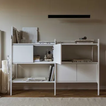 Portal ράφι βιβλιοθήκης small, White, 158 εκ. - TÔNN furniture