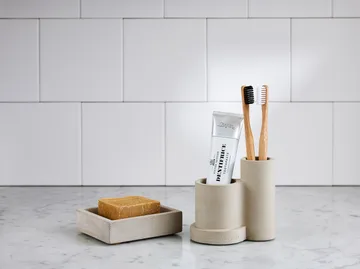 Smile βάση οδοντόβουρτσας 7.5x11 cm - γκρι - Tove Adman