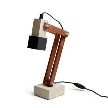 Tove Adman επιτραπέζιο φωτιστικό - τσιμέντο-καρυδιά - Tove Adman