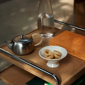 Alima NDS2 τρολει σερβιρίσματος - Βαμμένη δρυς-χρώμιο - &Tradition