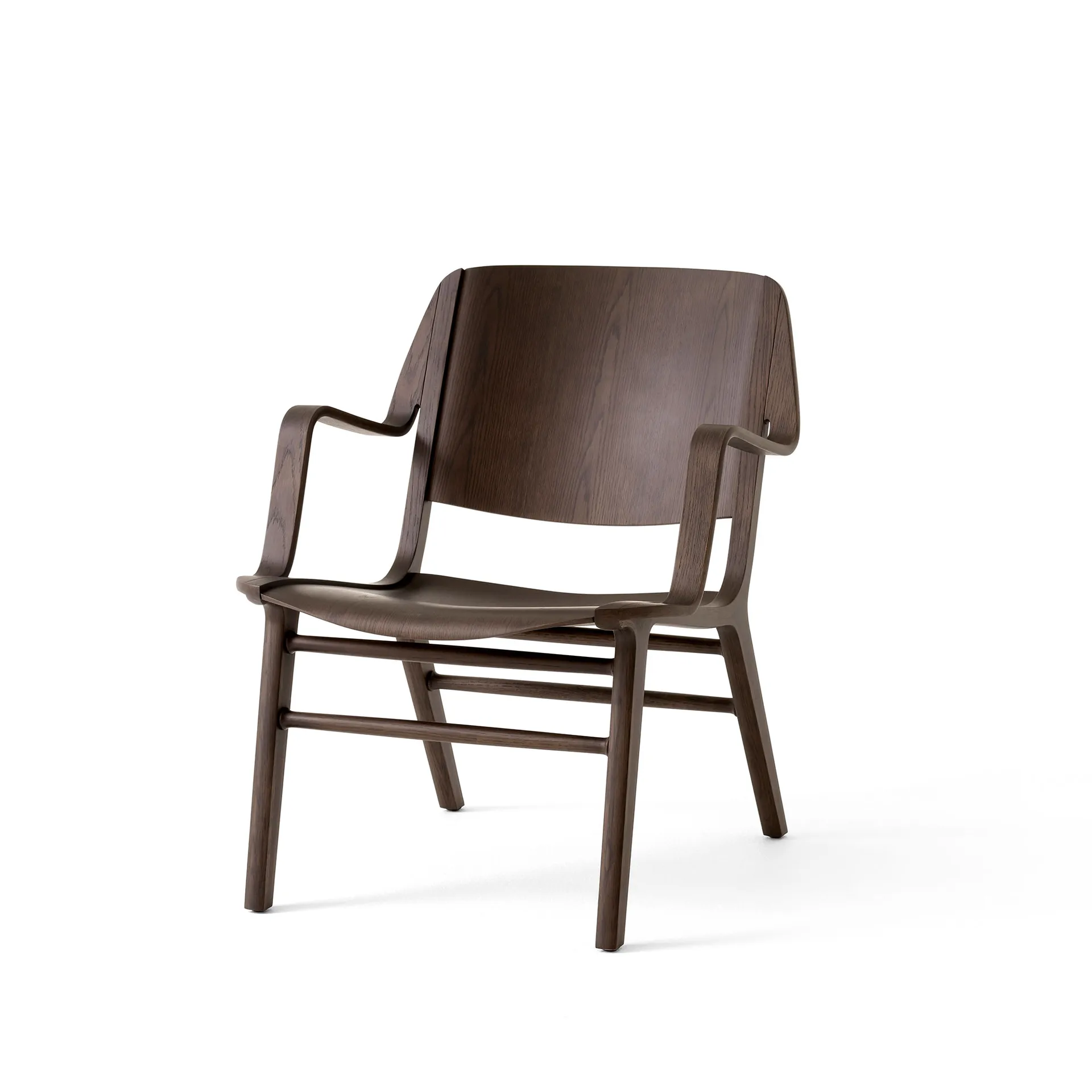 AX HM11 Lounge Chair με υποβραχιόνια, Dark stained oak &Tradition