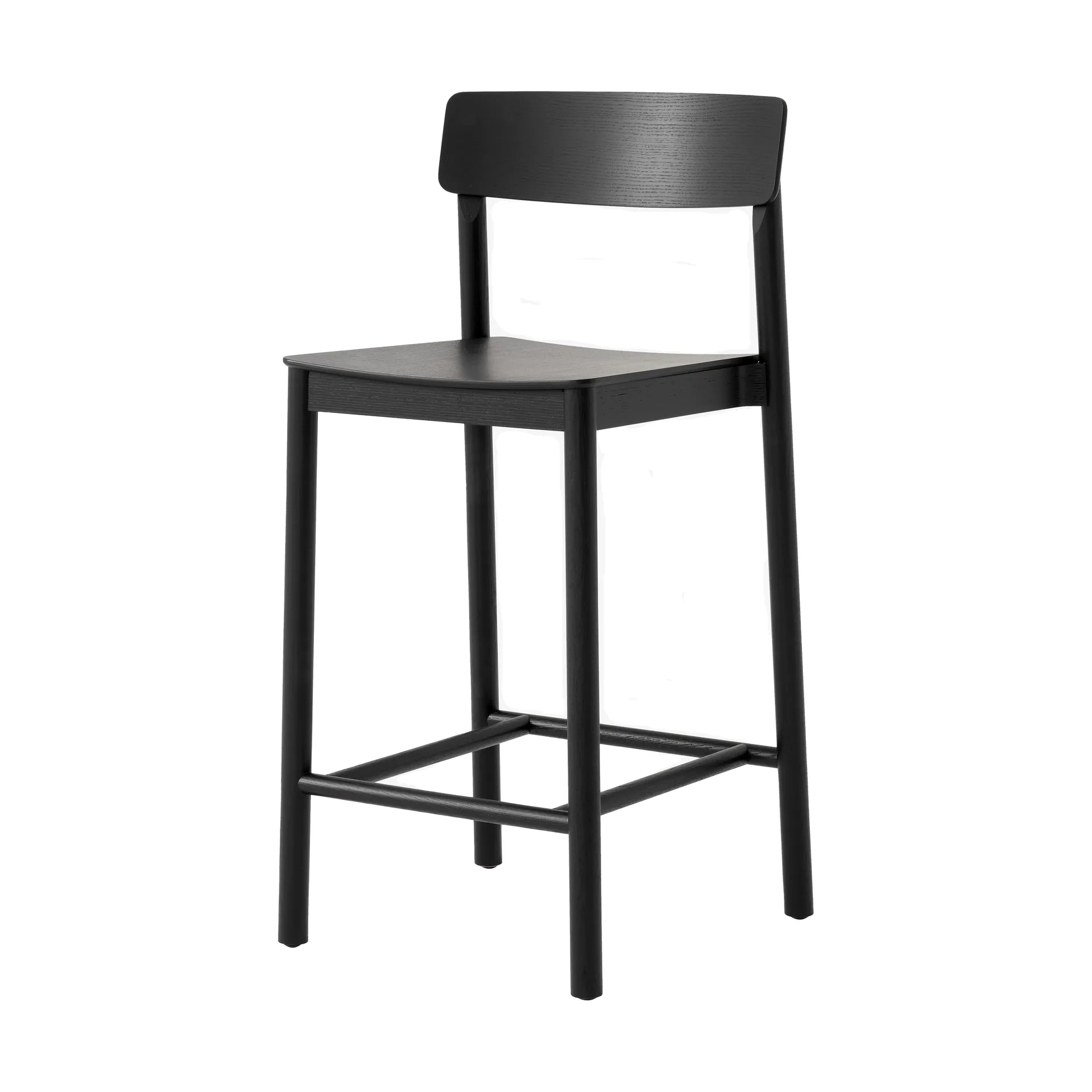 Betty TK13 Counter Chair μπαρ καρέκλα 65 cm, Mαύρη λουστραρισμένη φράξος &Tradition