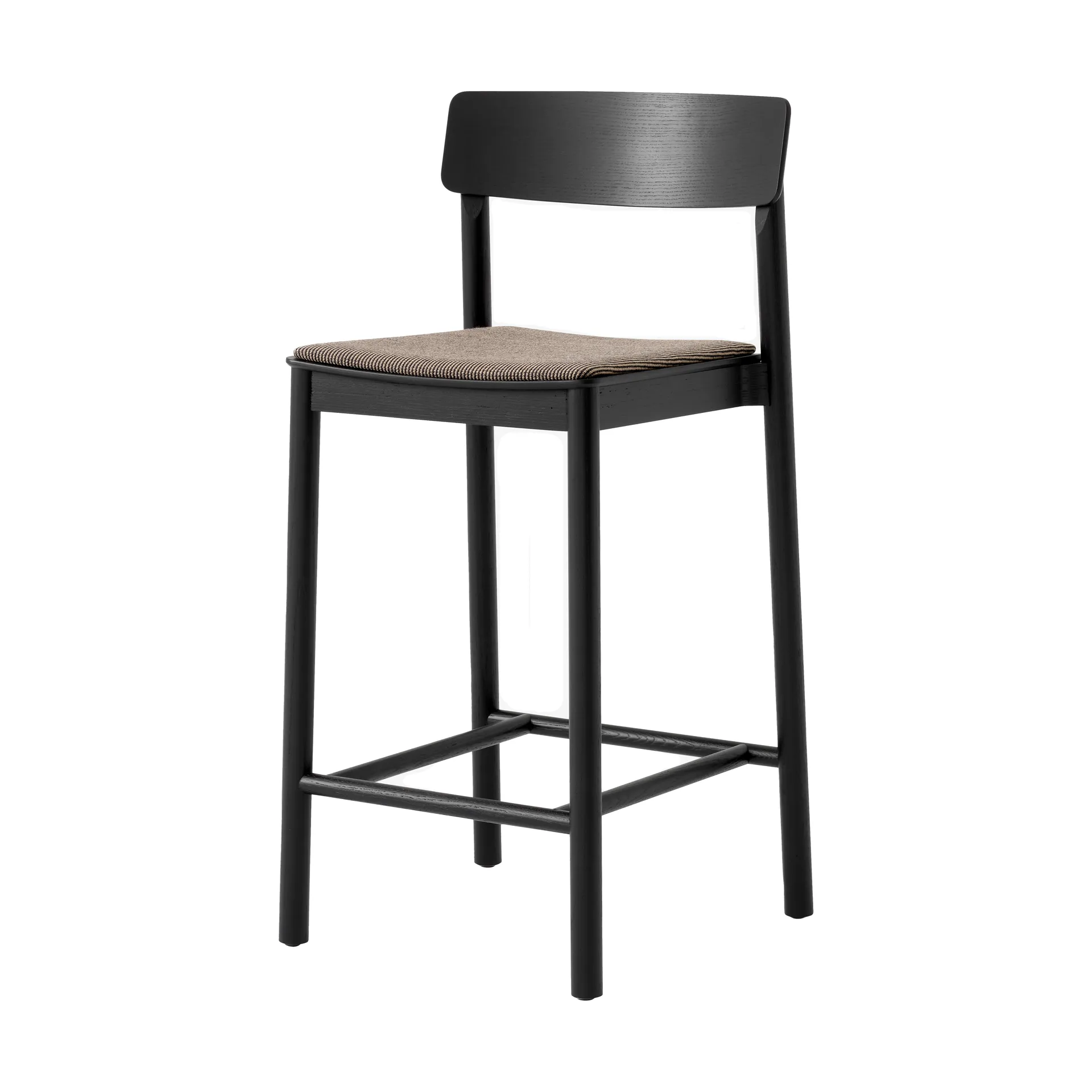 Betty TK14 Counter Chair μπαρ καρέκλα 65 cm, Fuse 0351-μαύρη λουστραρισμένη φράξος &Tradition