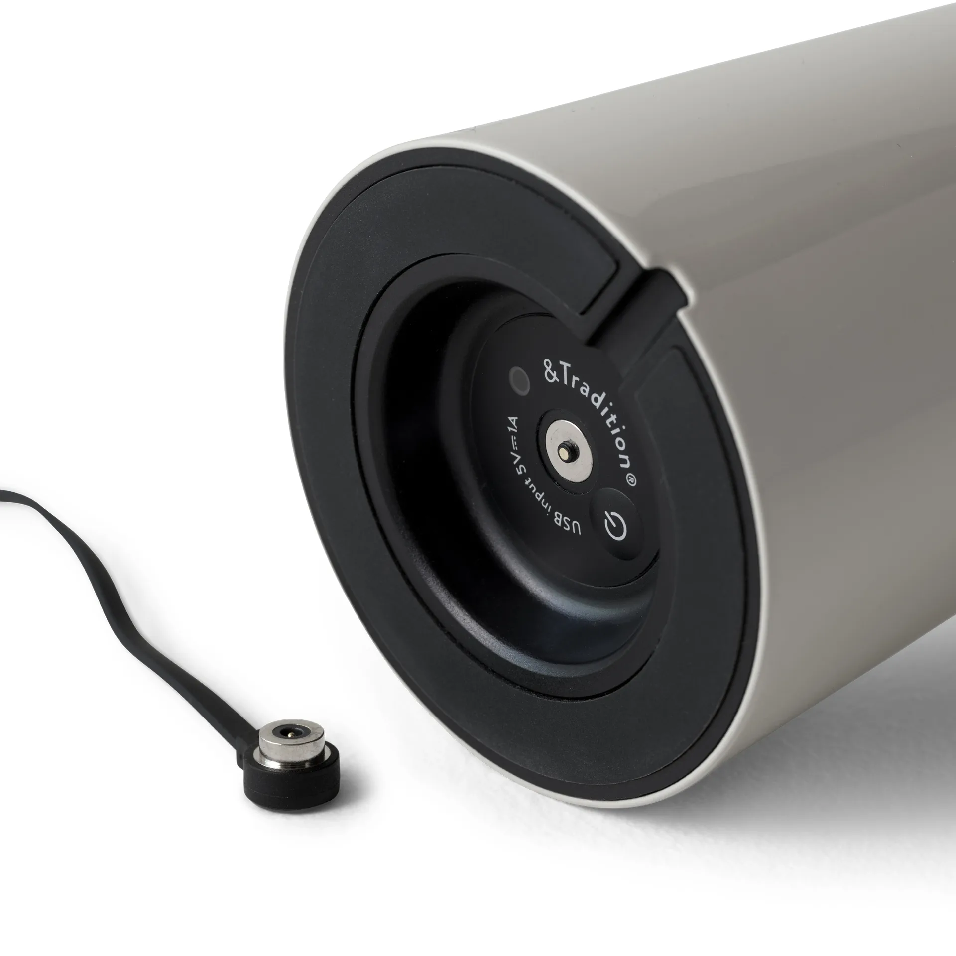 Caret MF1 φορητό επιτραπέζιο φωτιστικό, Γκρι του μεταξιού &Tradition