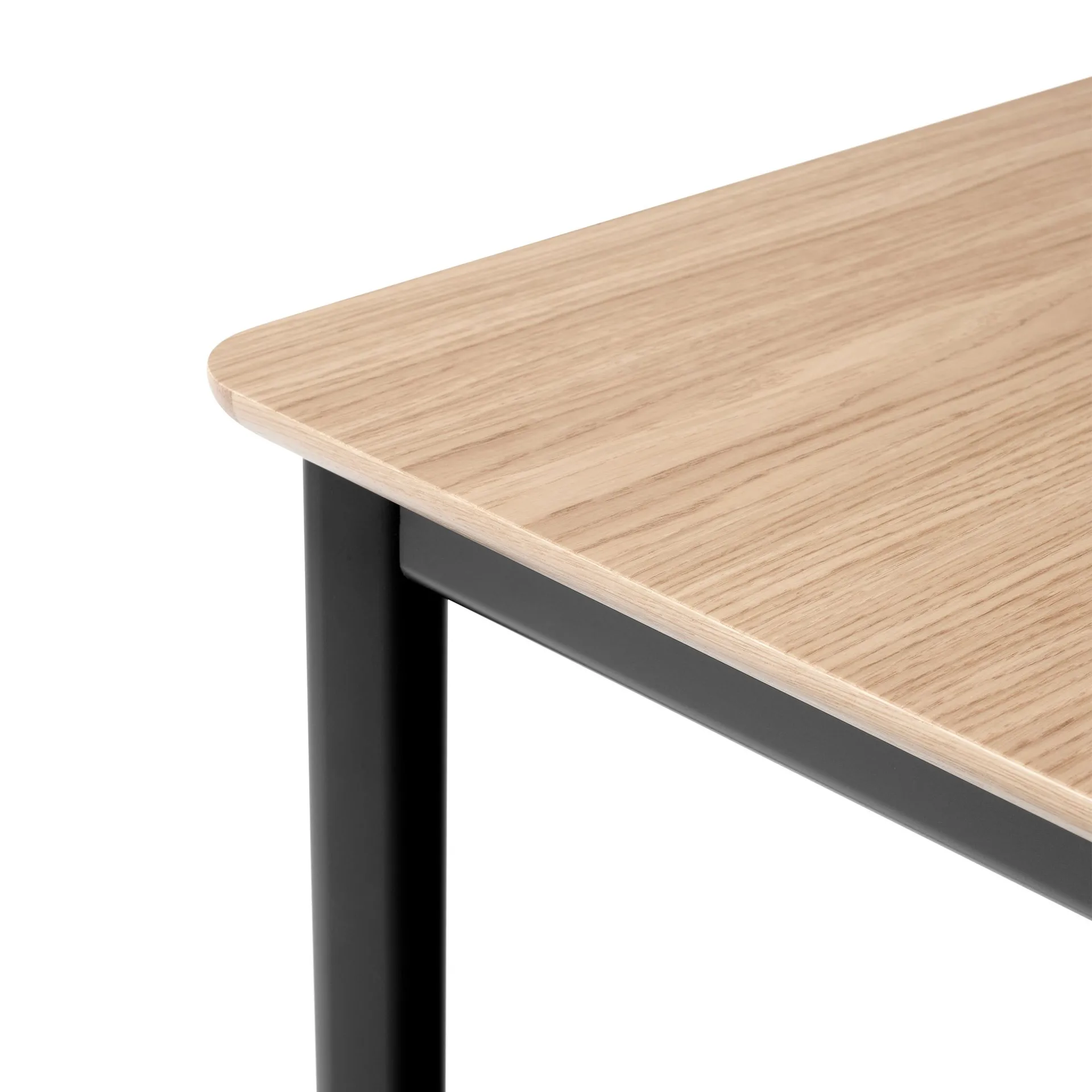 Drip HW116 τραπεζαρία 83x193 cm, Black frame-clear lacq. oak &Tradition