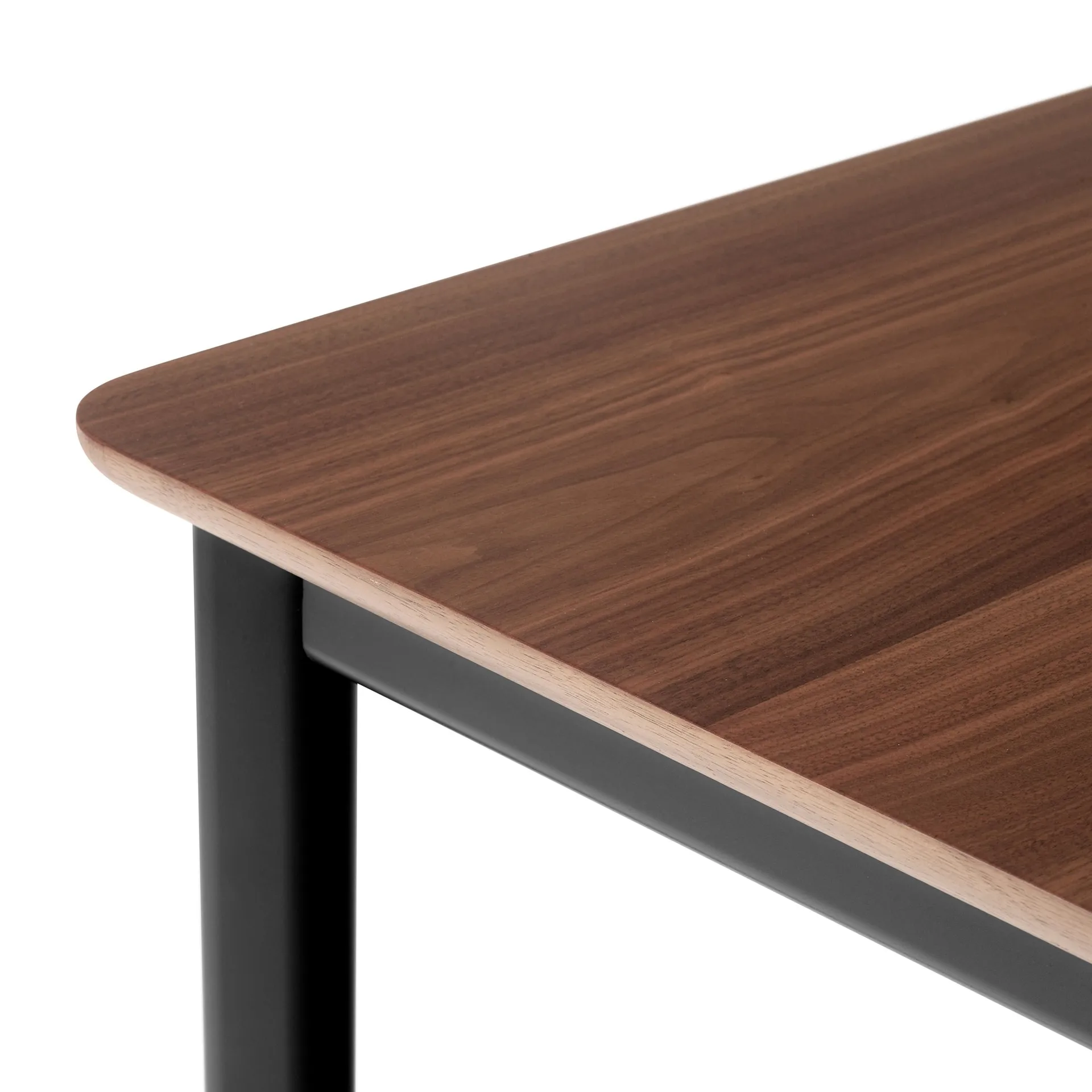 Drip HW117 τραπεζαρία 103x253 cm, Black frame-clear lacq. walnut &Tradition