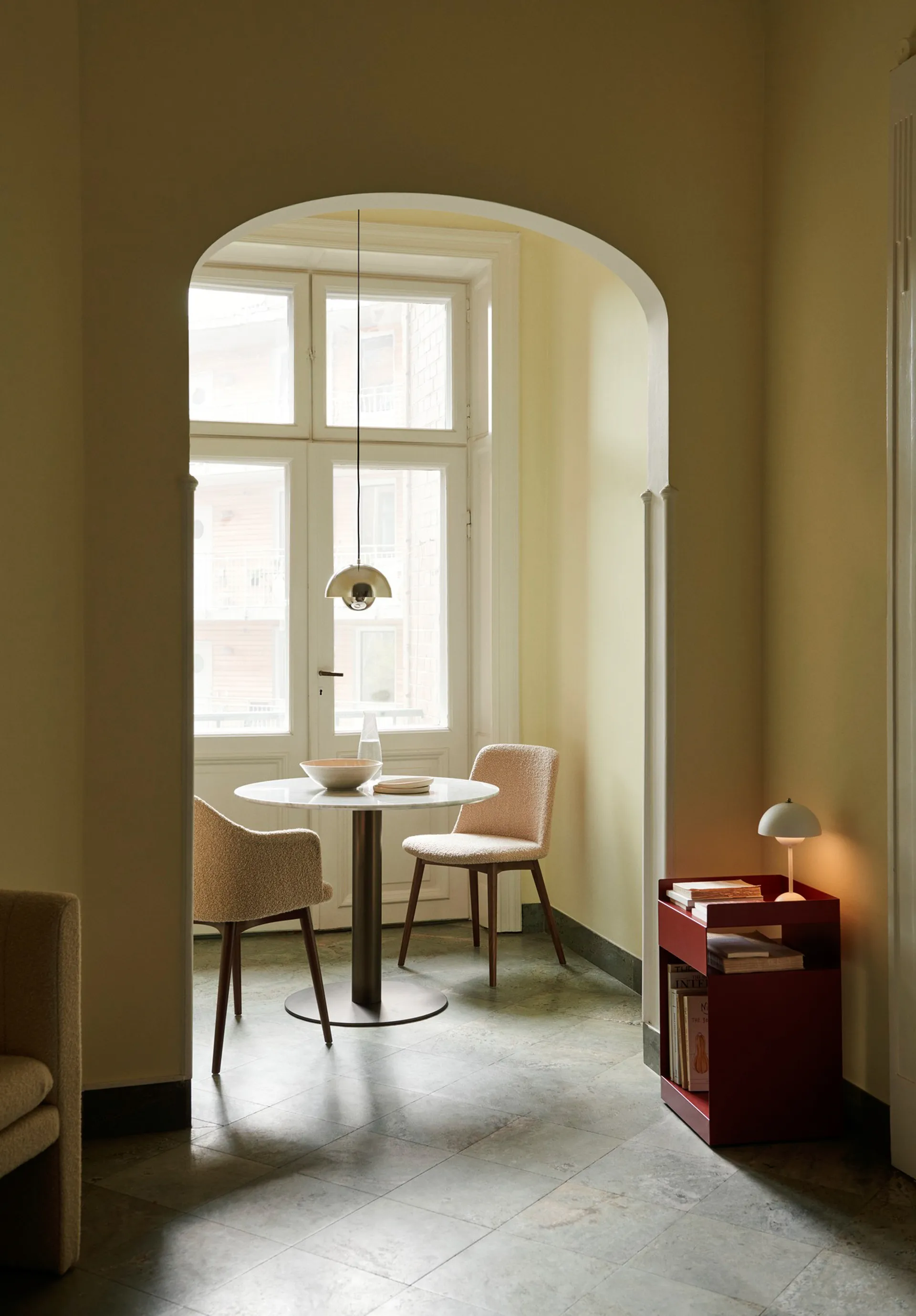 Flowerpot VP1 κρεμαστό φωτιστικό, Chrome-plated &Tradition