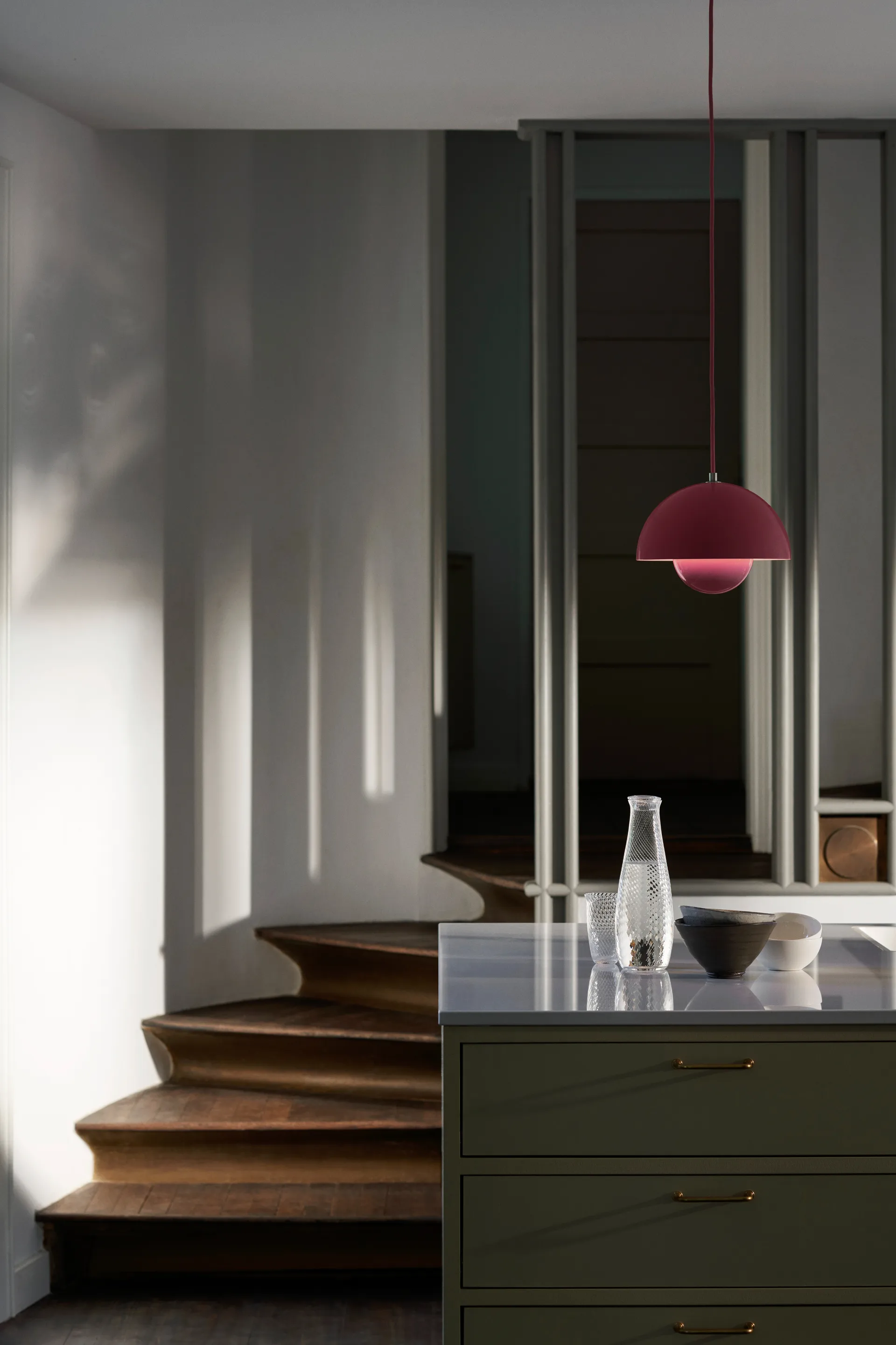 Flowerpot VP1 κρεμαστό φωτιστικό, Tangy pink &Tradition