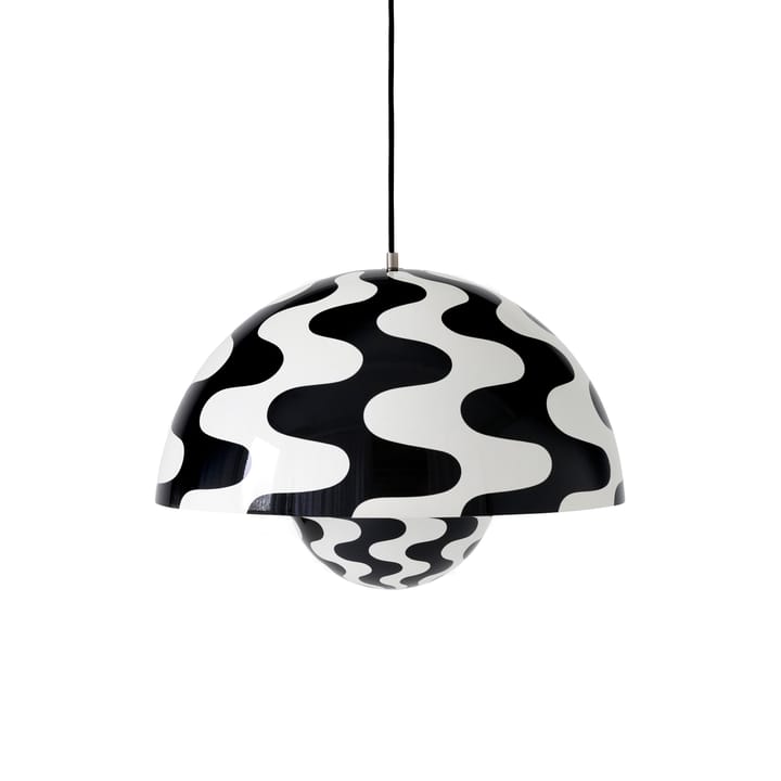Flowerpot VP2 κρεμαστό φωτιστικό - Black-white pattern - &Tradition