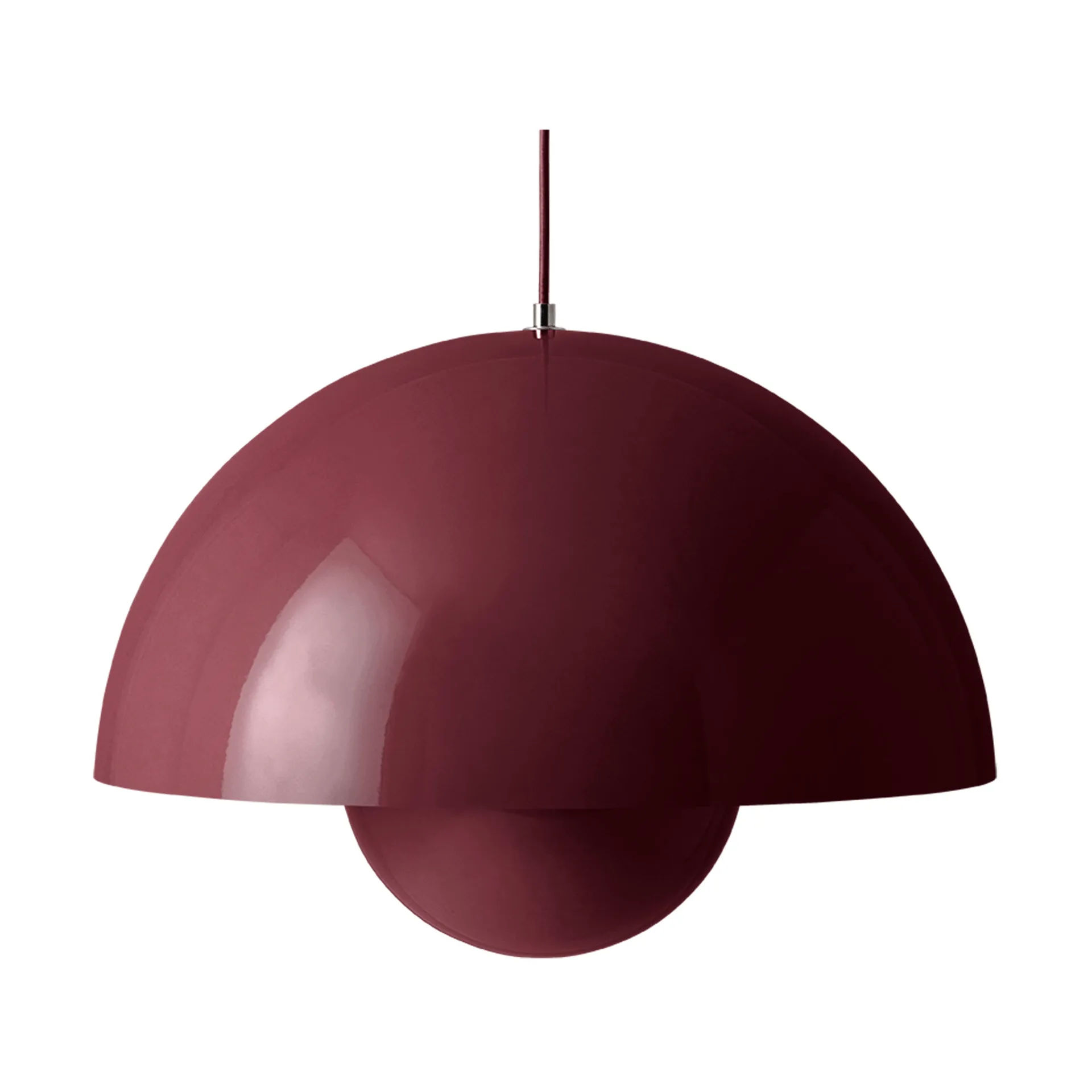 Flowerpot VP2 κρεμαστό φωτιστικό, Dark plum &Tradition