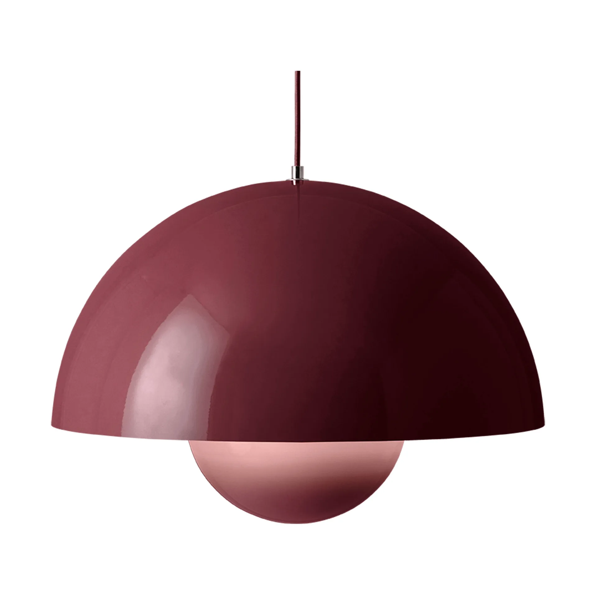 Flowerpot VP2 κρεμαστό φωτιστικό, Dark plum &Tradition