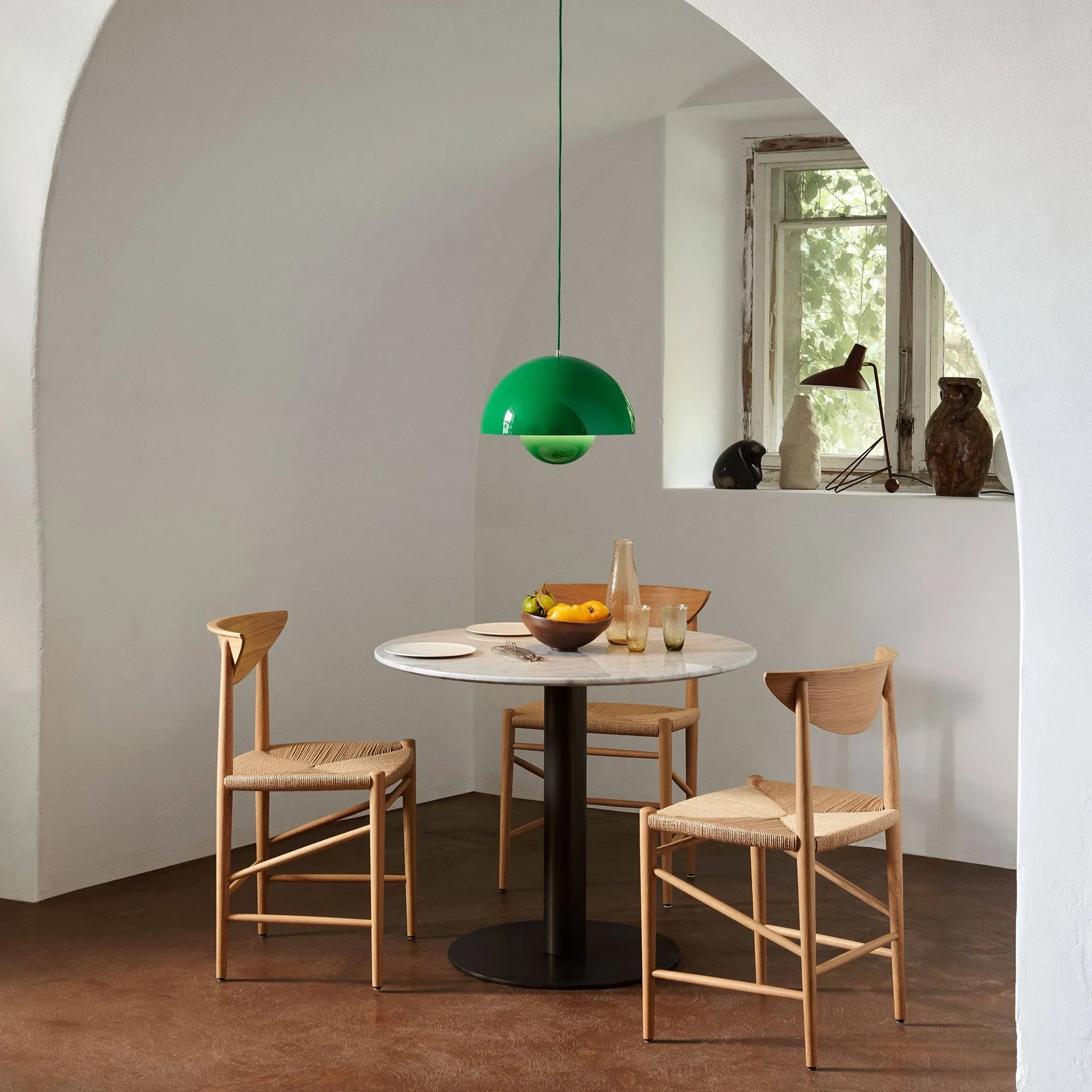 Flowerpot VP2 κρεμαστό φωτιστικό, Signal green &Tradition