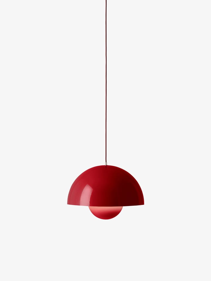 Flowerpot VP2 κρεμαστό φωτιστικό, Vermilion red &Tradition
