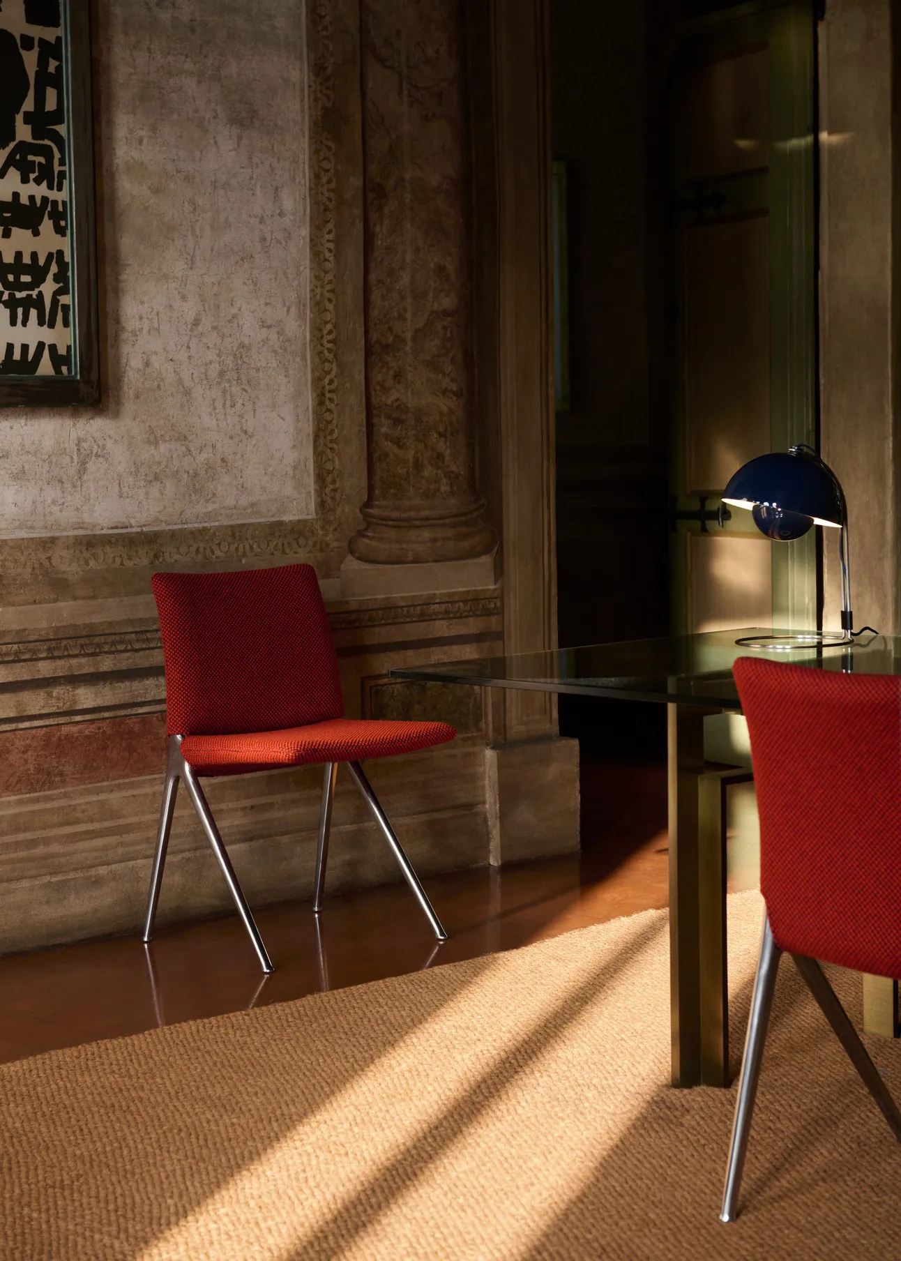 FlowerPot επιτραπέζιο φωτιστικό VP4, Steel blue &Tradition