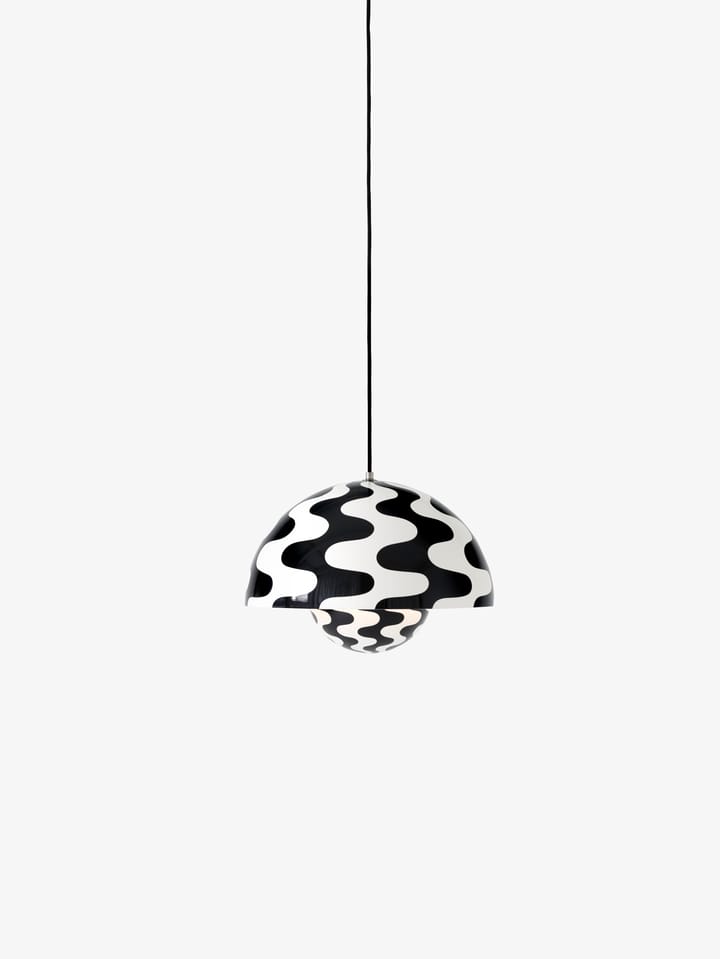 Flowerpot VP7 κρεμαστό φωτιστικό, Black-white pattern &Tradition