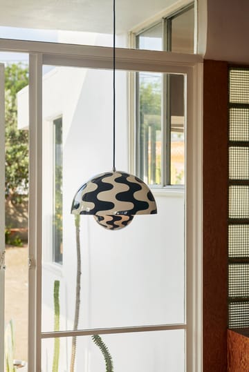 Flowerpot VP7 κρεμαστό φωτιστικό - Black-white pattern - &Tradition