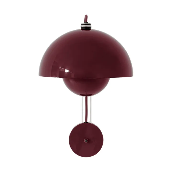 Flowerpot VP8 φωτιστικό τοίχου - Dark plum - &Tradition