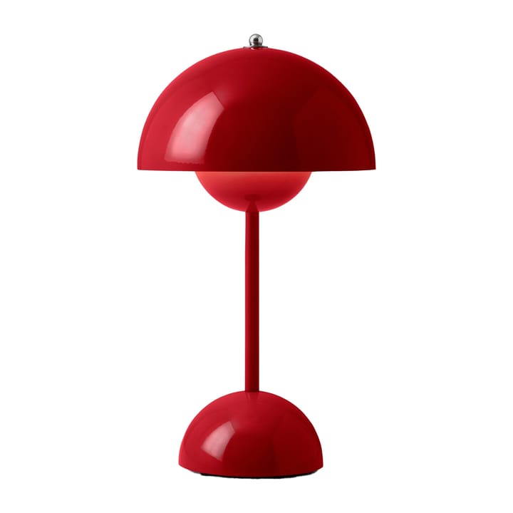 Flowerpot φορητό επιτραπέζιο φωτιστικό VP9, Vermilion red &Tradition