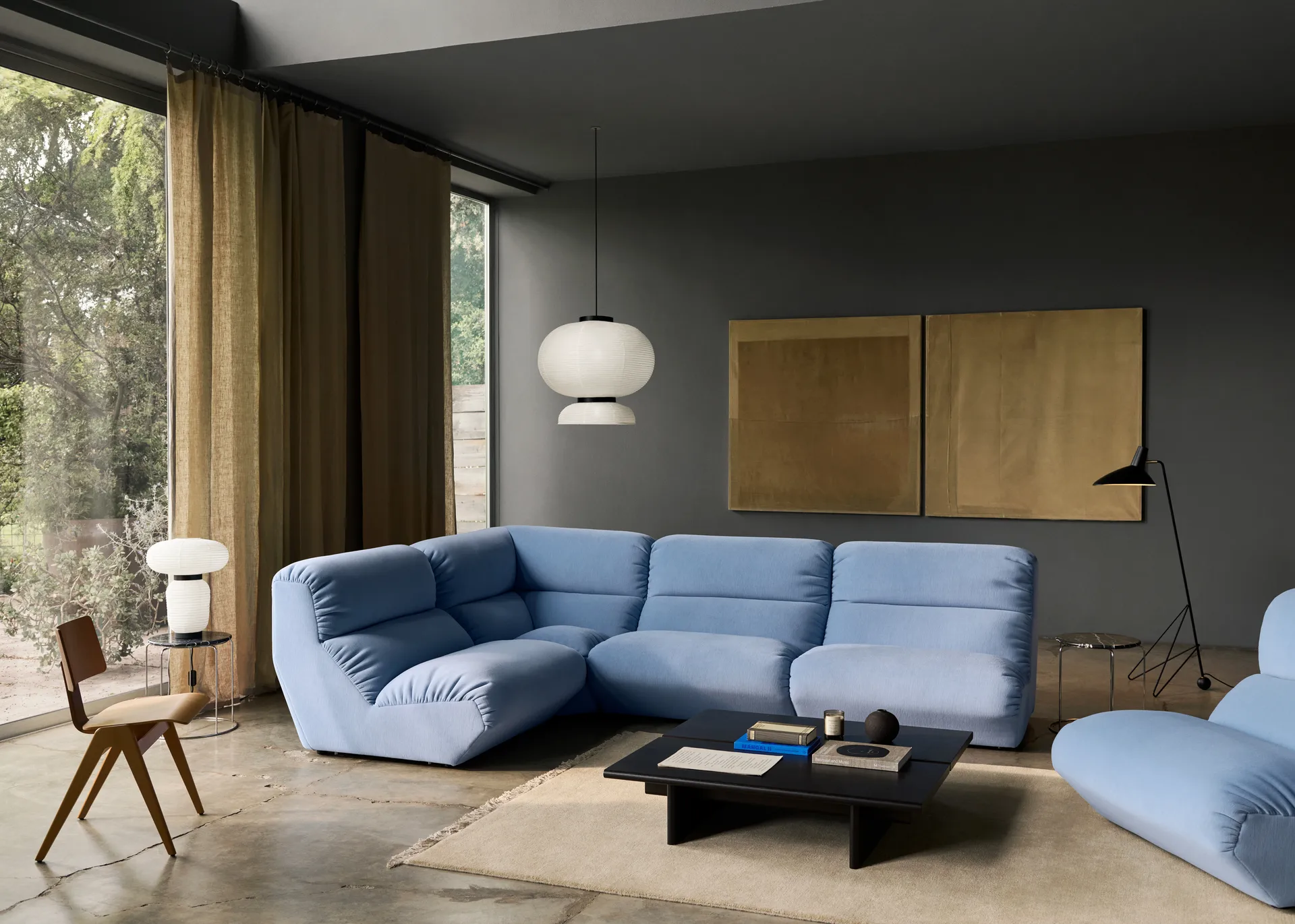 Σύνθετος καναπές Hi Lo AV55 γωνιακή μονάδα, Gentle 0733 &Tradition