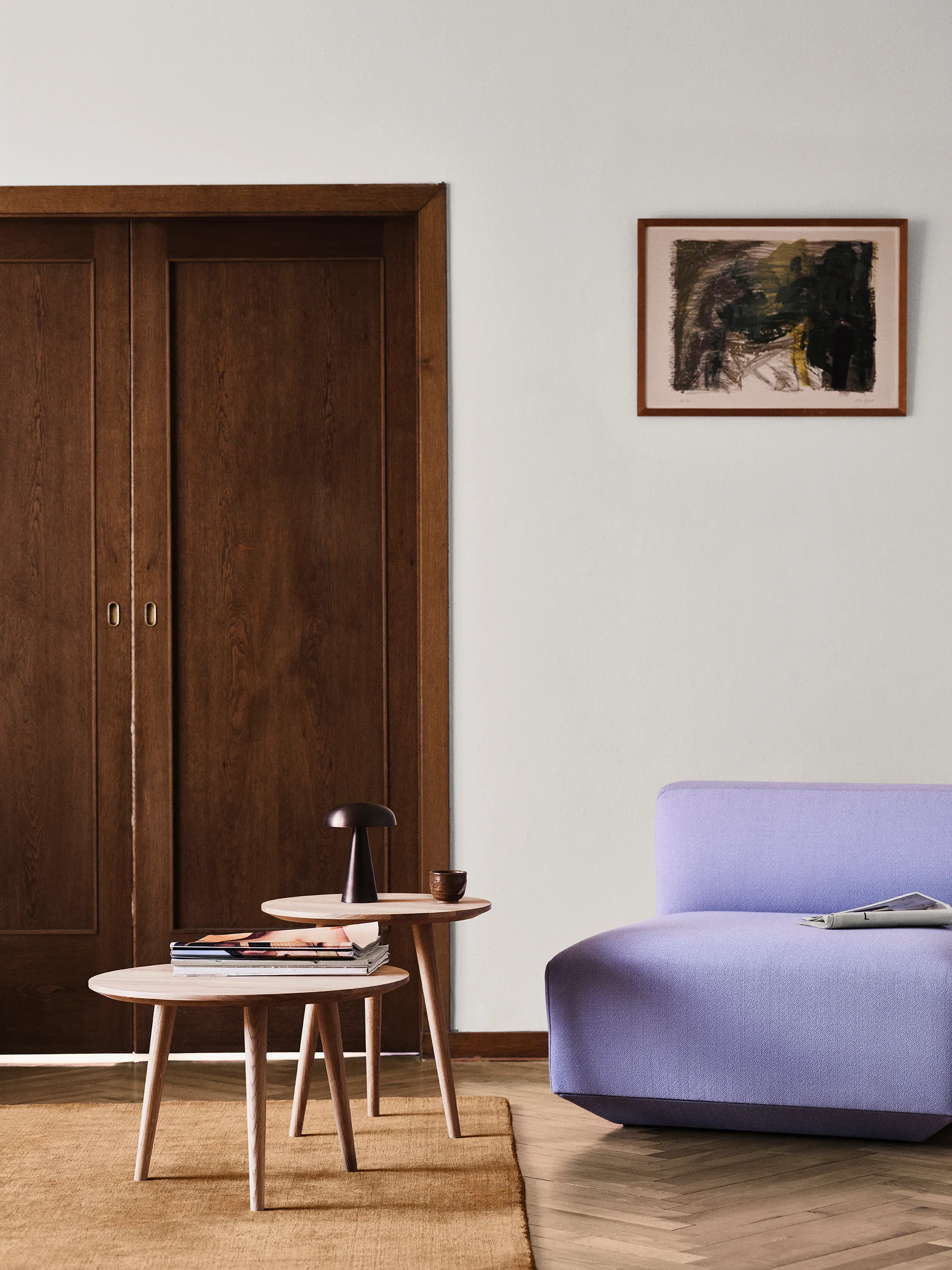 In Between τραπεζάκι καφέ SK14 Ø 60 cm, Oiled oak &Tradition